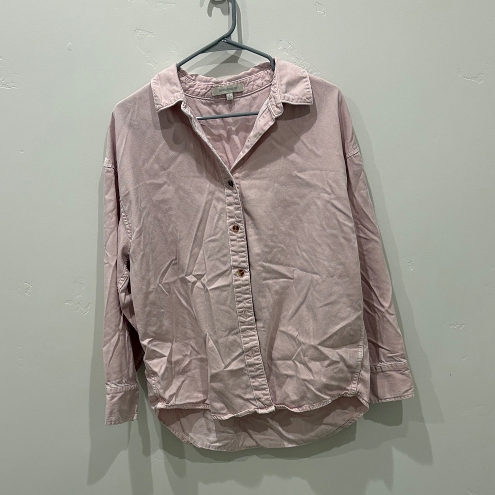Favorite Daughter Blush Pink Button-Up Shirt